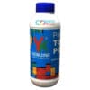 YK Compatible Cyan Toner Powder 500gm Bottle Front