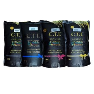 CTI Compatible CMYK Toner for Xerox WC7845/DC250/DC550/DC700/C60 (4 X 1kg pouch)