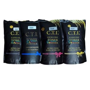 CTI Compatible CMYK Toner for Xerox WC7845/DC250/DC550/DC700/C60 (4 X 350gm pouch)