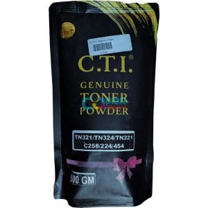 CTI Compatible Magenta Toner for Konica Minolta TN321/TN324/TN221/C258/224/454 (500gm pouch)
