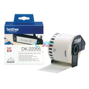 Brother P-Touch DK-22205 62mm 30.48m Continuous Paper Labelling Tape