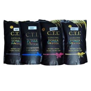 CTI Compatible CMYK Toner for Xerox WC7845/DC250/DC550/DC700/C60 (4 X 500gm pouch)