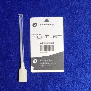 Evolis Adhesive Card with Head Cleaning Swab