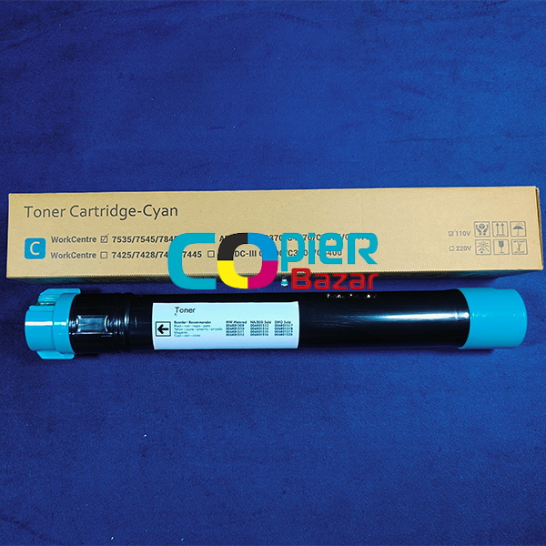 Xerox Cyan Toner Cartridge For 7535 7545 7845 7855 ( Compatible ) 1 Xerox Cyan Toner Cartridge For 7535 7545 7845 7855 ( Compatible )