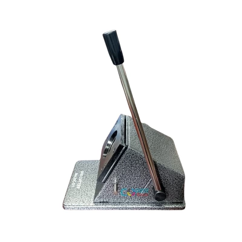 Hardened steel cutting die of 54mm badge cutter showing precision blade for clean cuts